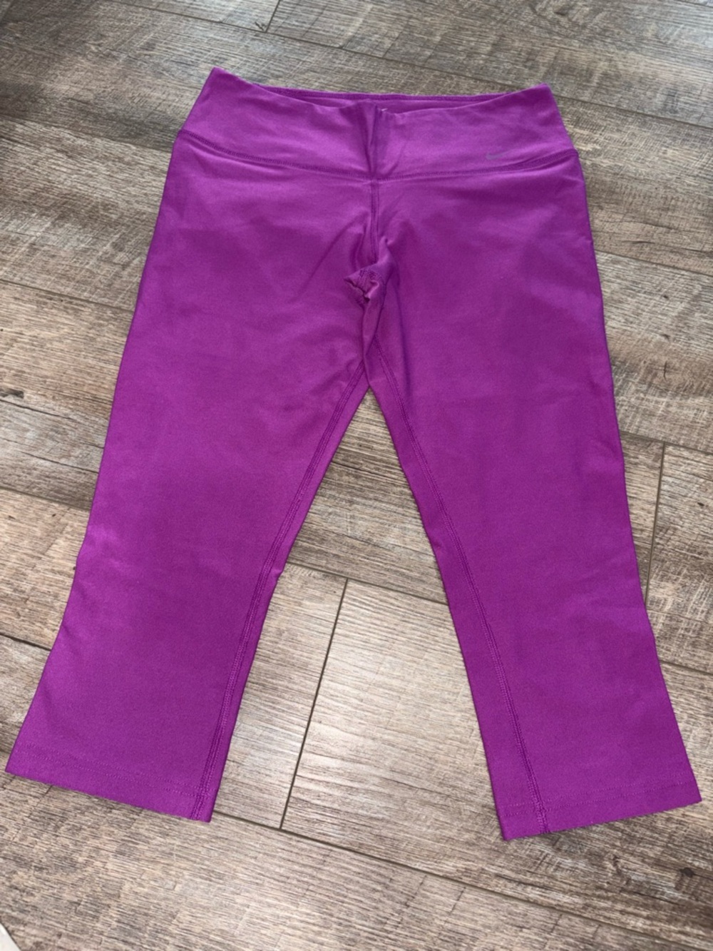 Purple Athletic Capri Leggings